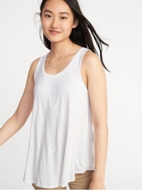 NWT Old Navy Luxe Swing Tank, Size XXL (20), Calla Lily